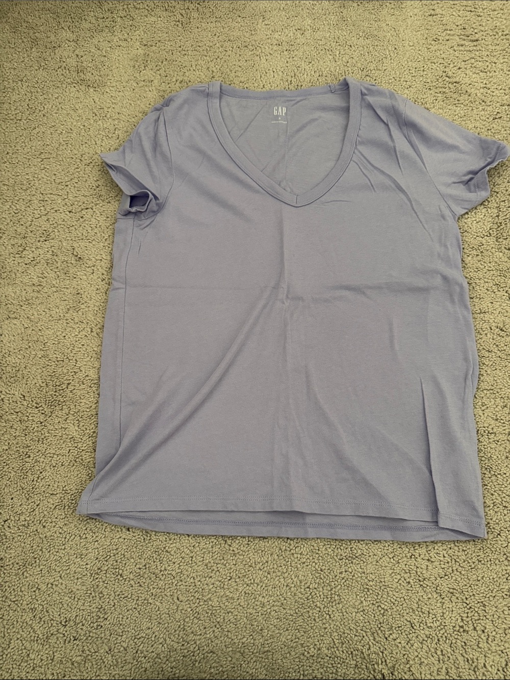 GAP Women's V-Neck Short Sleeve Tee — Light Lavender